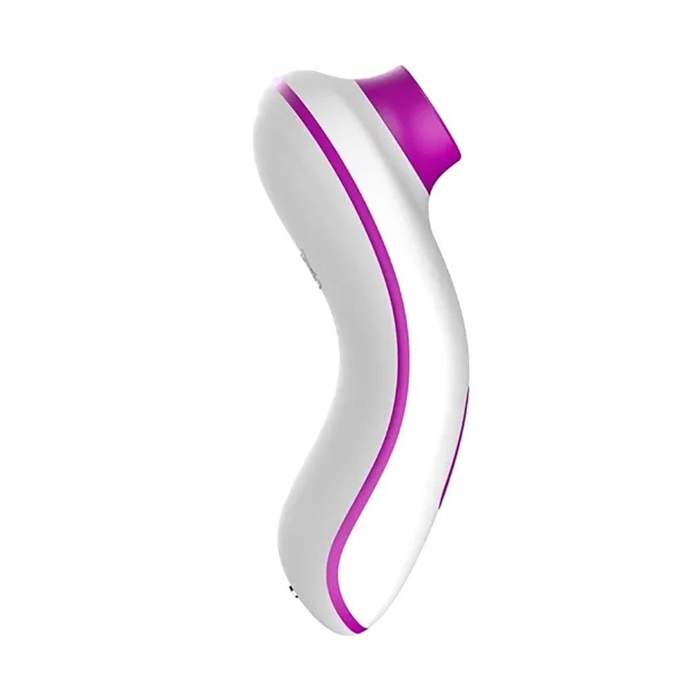 Vibrador para Clit�ris Addie Roxo | Vista lateral do vibrador mostrando a borda roxa e o formato ergon�mico