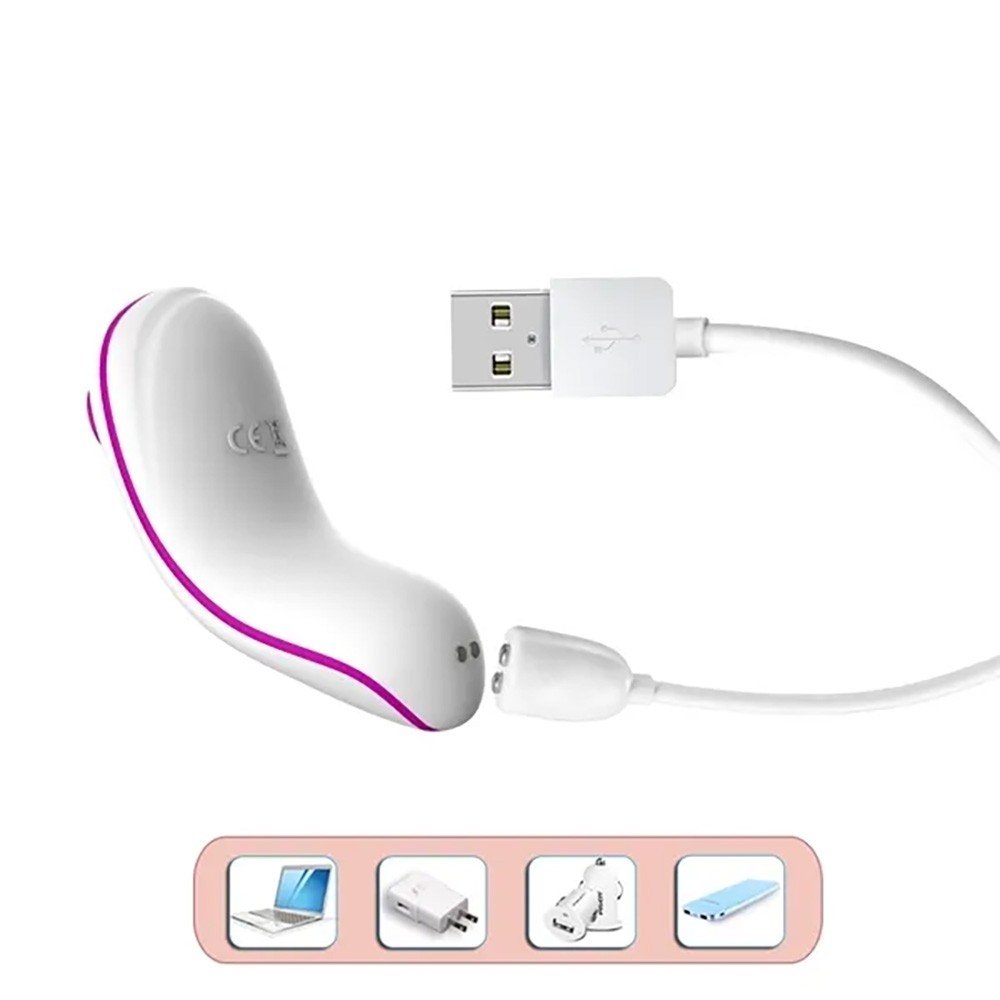Vibrador para Clit�ris em Silicone e ABS Recarreg�vel 12 Vibra��es Addie Roxo | Foto 05
