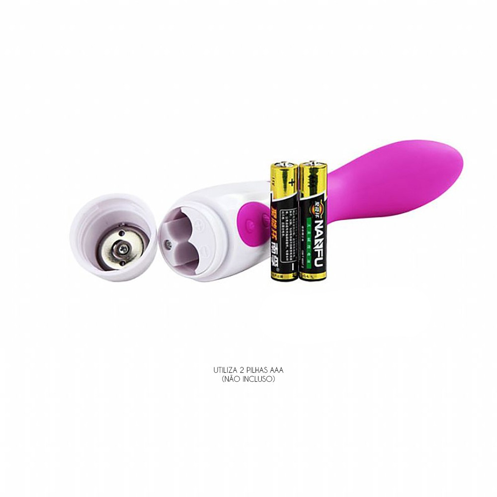 Vibrador Ponto G em Silicone com 30 Vibra��es 18,2 x 3,1cm Bishop Roxo | Foto 04