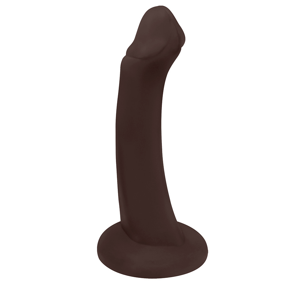 P�nis de Borracha Vacaciones 18 x 5cm Marrom em vista traseira, destacando a base para cinta