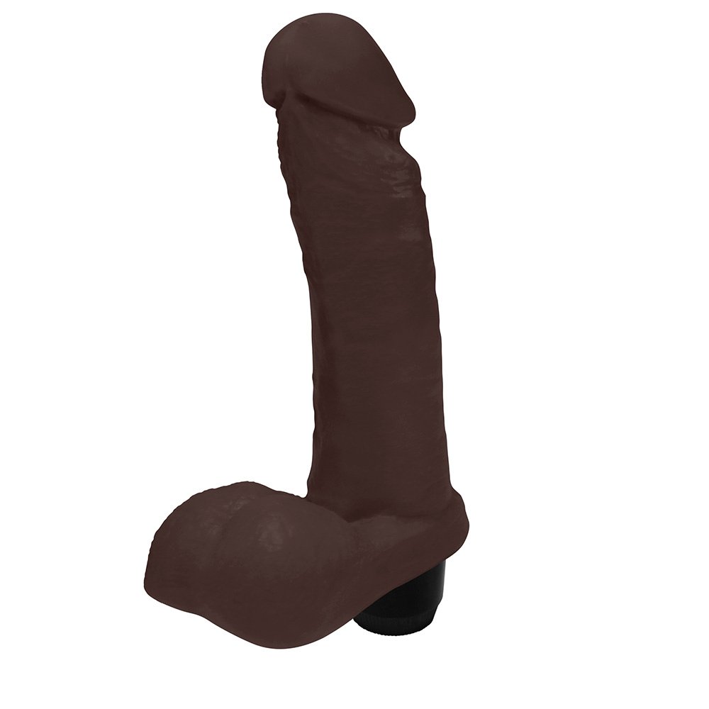 P�nis com Escroto e Vibro Ares 15 x 4cm Marrom | Foto 04