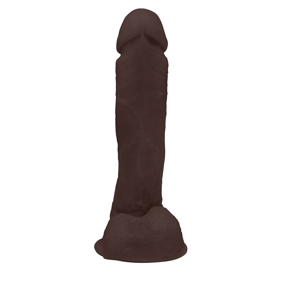 P�nis de Borracha Dion�sio com Escroto e Ventosa 19 x 4,5cm Marrom | Foto 04