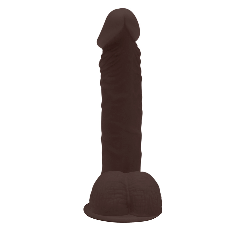 P�nis de Borracha Zeus com Escroto e Ventosa 20,5 x 4,5cm Marrom | Foto 03