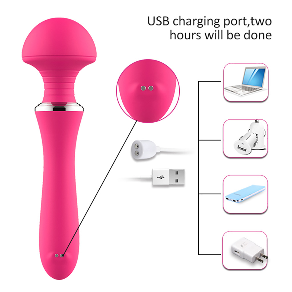 Massageador Er�tico em Silicone Recarreg�vel com 12 Vibra��es Mushroom Pink | Foto 05