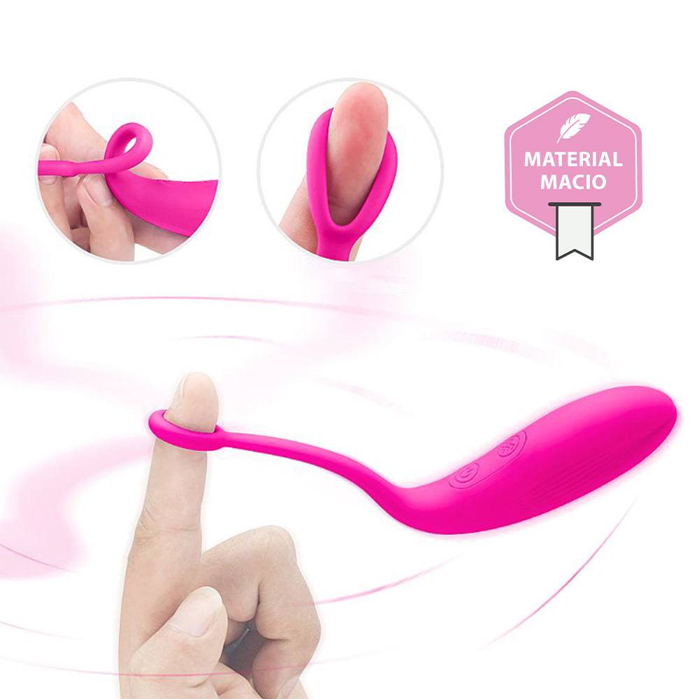 Vibrador Bullet Recarreg�vel em Silicone Tulip 3 Pink, mostrando o material macio e flex�vel