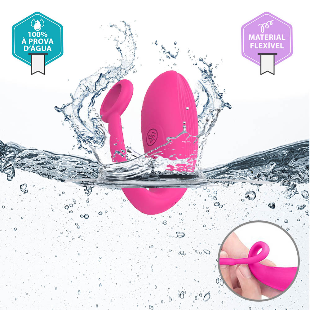 Vibrador Bullet Recarreg�vel em Silicone com 9 Vibra��es e Controle sem Fio Tulip 3 Pink | Foto 04