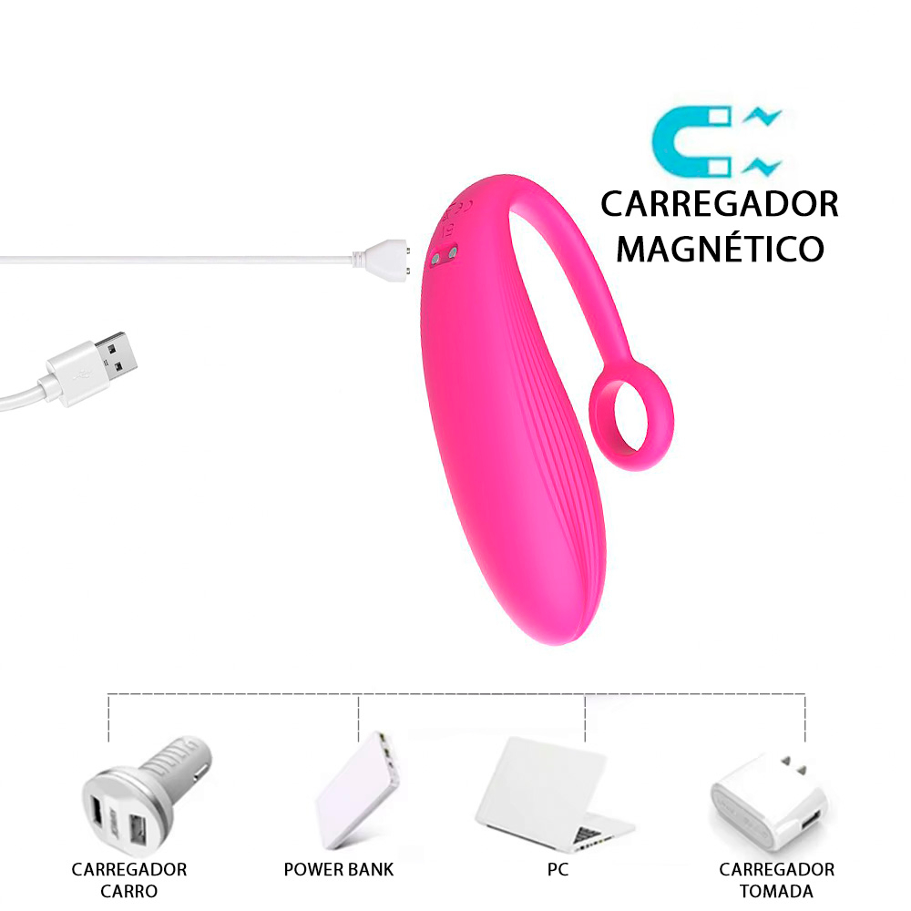 Vibrador Bullet Recarreg�vel em Silicone com 9 Vibra��es e Controle sem Fio Tulip 3 Pink | Foto 05