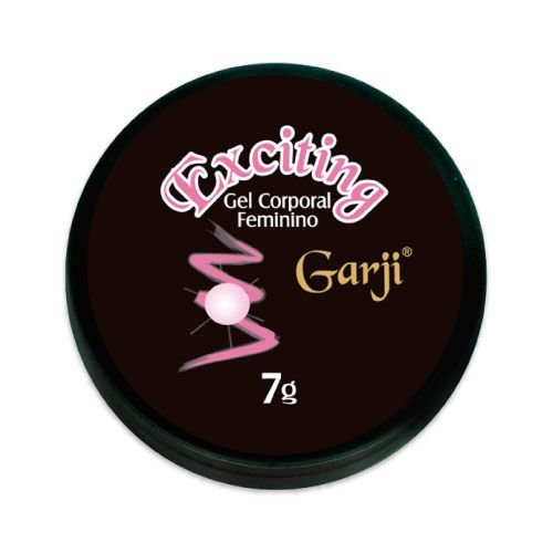 Gel Excitante Feminino Exciting 7g - Embalagem do produto com nome e peso