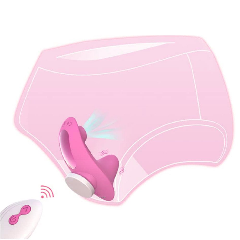 Pulsador de Clit�ris e Vibrador Recarreg�vel 10 Vibra��es e 4 Pulsa��es com Controle Sophia Pink | Foto 04