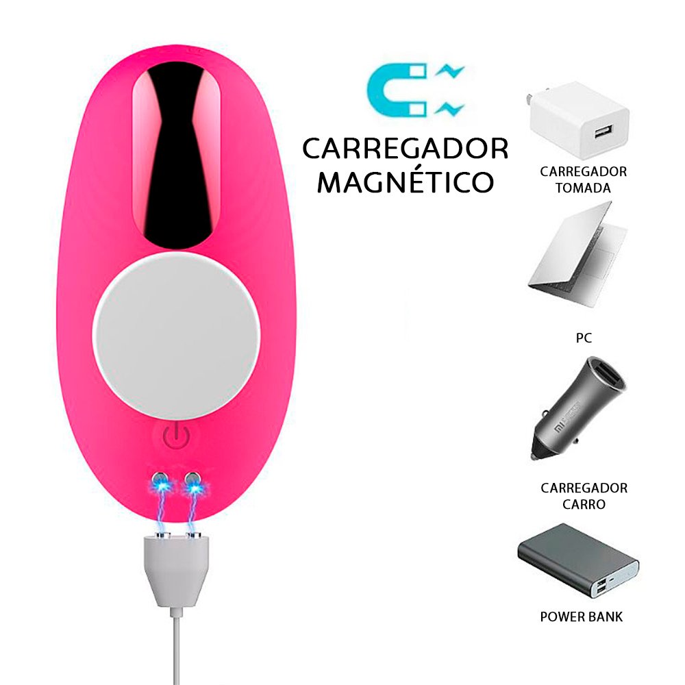 Pulsador de Clit�ris e Vibrador Recarreg�vel 10 Vibra��es e 4 Pulsa��es com Controle Sophia Pink | Foto 05