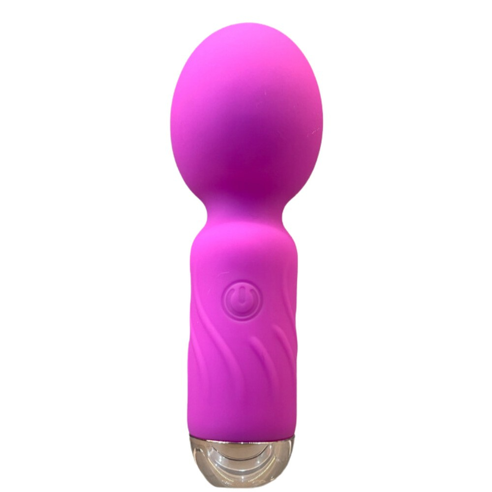 Massageador Er�tico Varinha M�gica Recarreg�vel em Silicone com 10 Velocidades Mini Pink | Foto 05