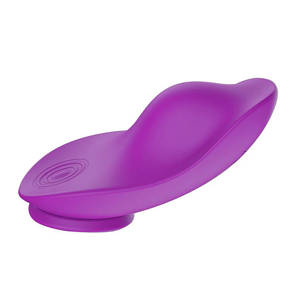 Vibrador para Clit�ris em Silicone Recarreg�vel 9 Vibra��es com Controle sem Fio Leaf Roxo | Foto 04