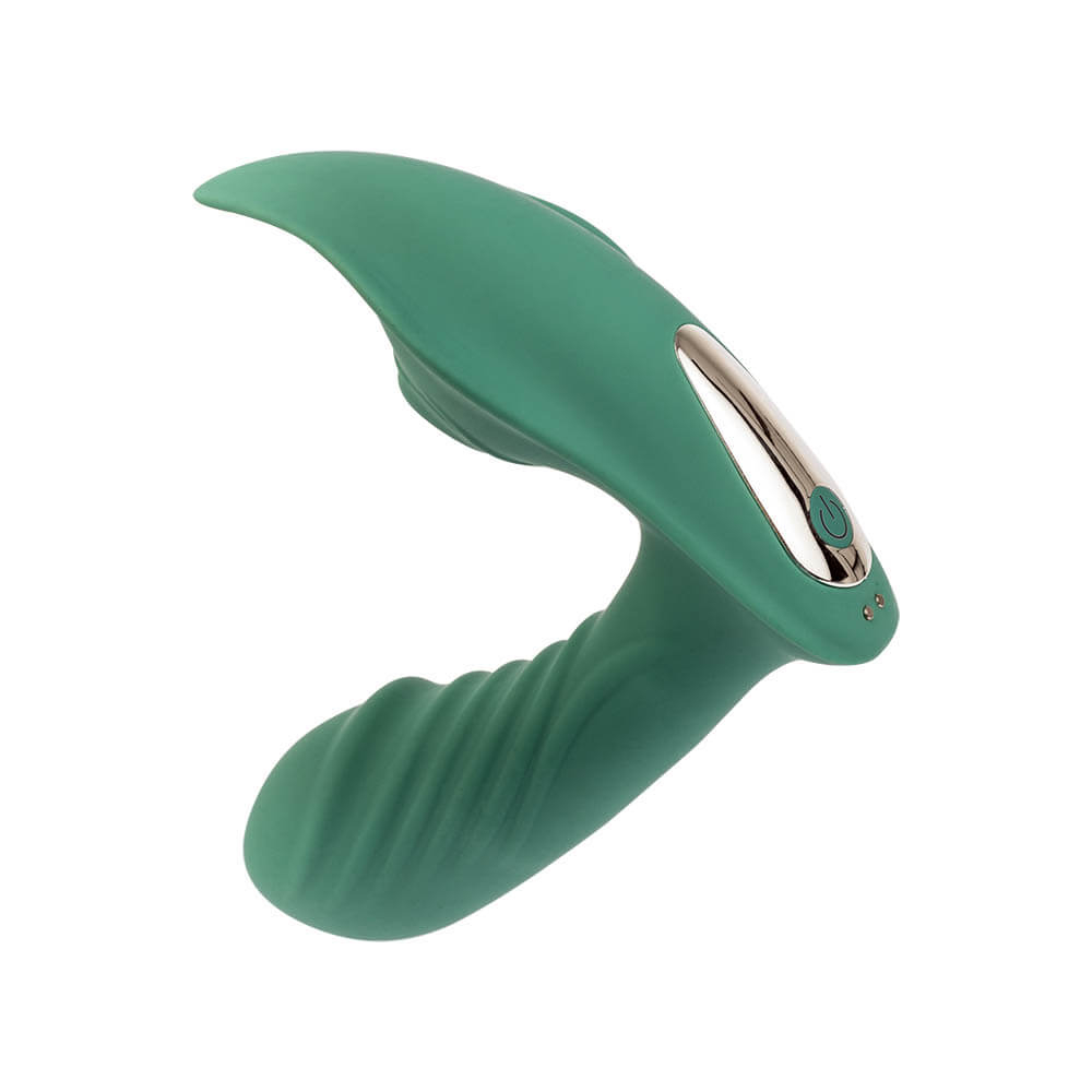 Sugador de Clit�ris com Plug em Silicone, Recarreg�vel, 10 Vibra��es, Esquenta Smart Cyan | Foto 04