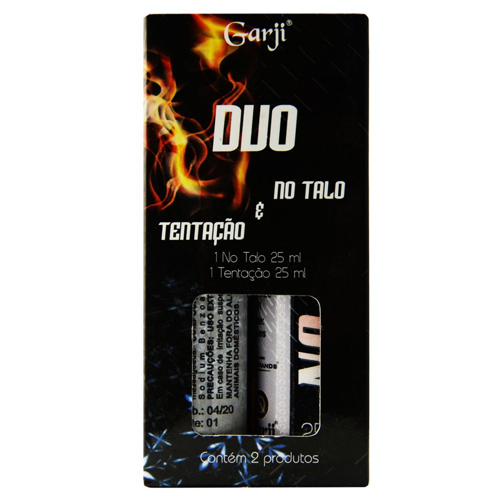 Caixa do Kit Duo Garganta Profunda No Talo e Tenta��o Menta em close-up, destacando o design e as informa��es do produto