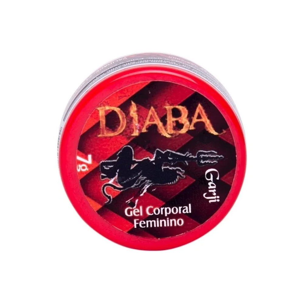 Gel Excitante Feminino Diaba 7g - Frasco do produto em destaque
