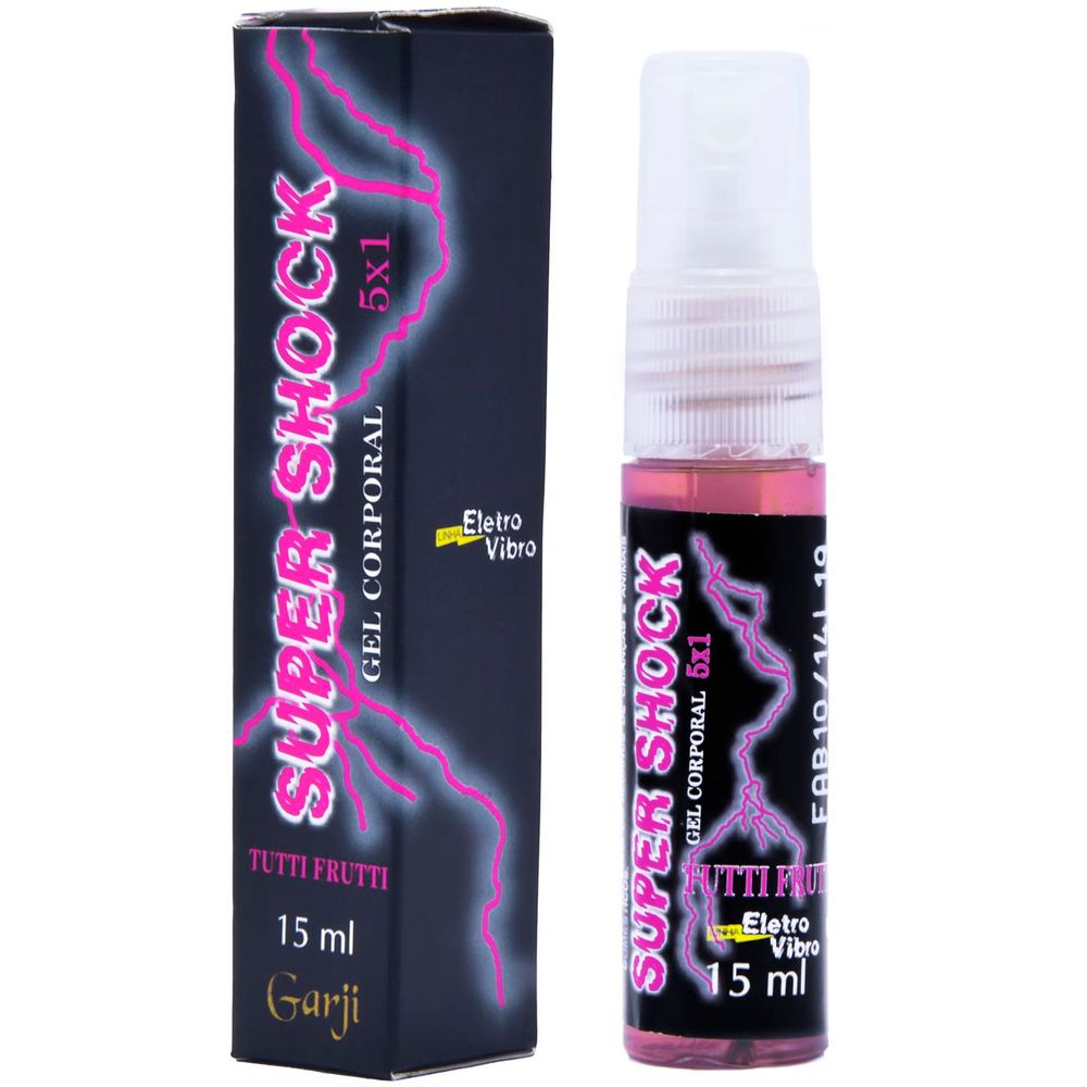 Vibrador L�quido Super Shock Tutti-Frutti 15ml