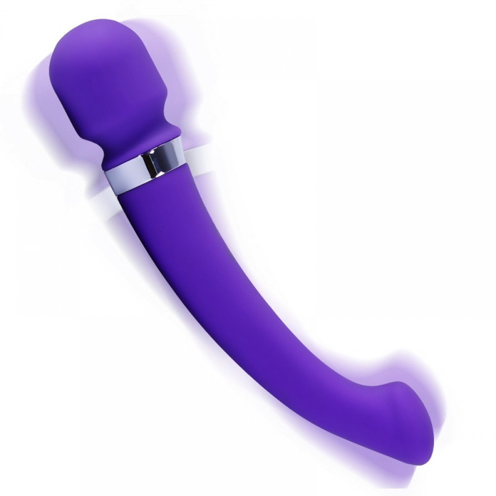 Massageador Er�tico Flex�vel em Silicone com Estimulador de Ponto G Recarreg�vel Libo Roxo | Foto 02