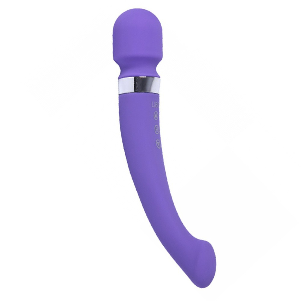 Massageador Er�tico Flex�ve em Silicone com Estimulador de Ponto G Recarreg�vel Libo Roxo | Foto 05
