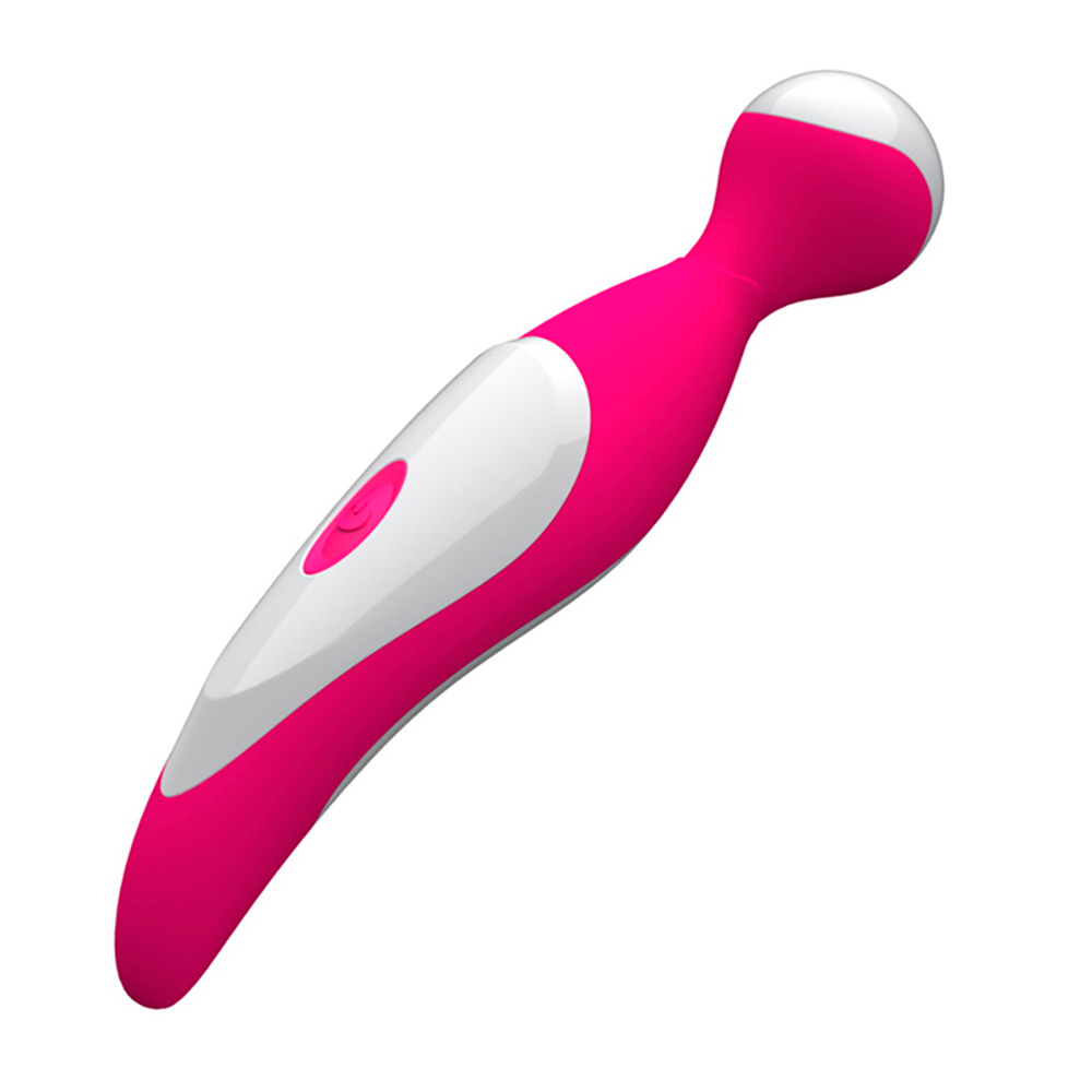 Massageador Er�tico Recarreg�vel em Silicone com 12 Vibra��es Mini Wand Hebe Pink em perspectiva