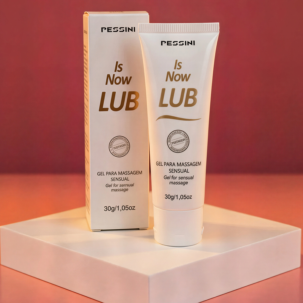Lubrificante �ntimo Neutro � Base de �gua Is Now Lub 30g | Tubo e caixa em cen�rio �ntimo