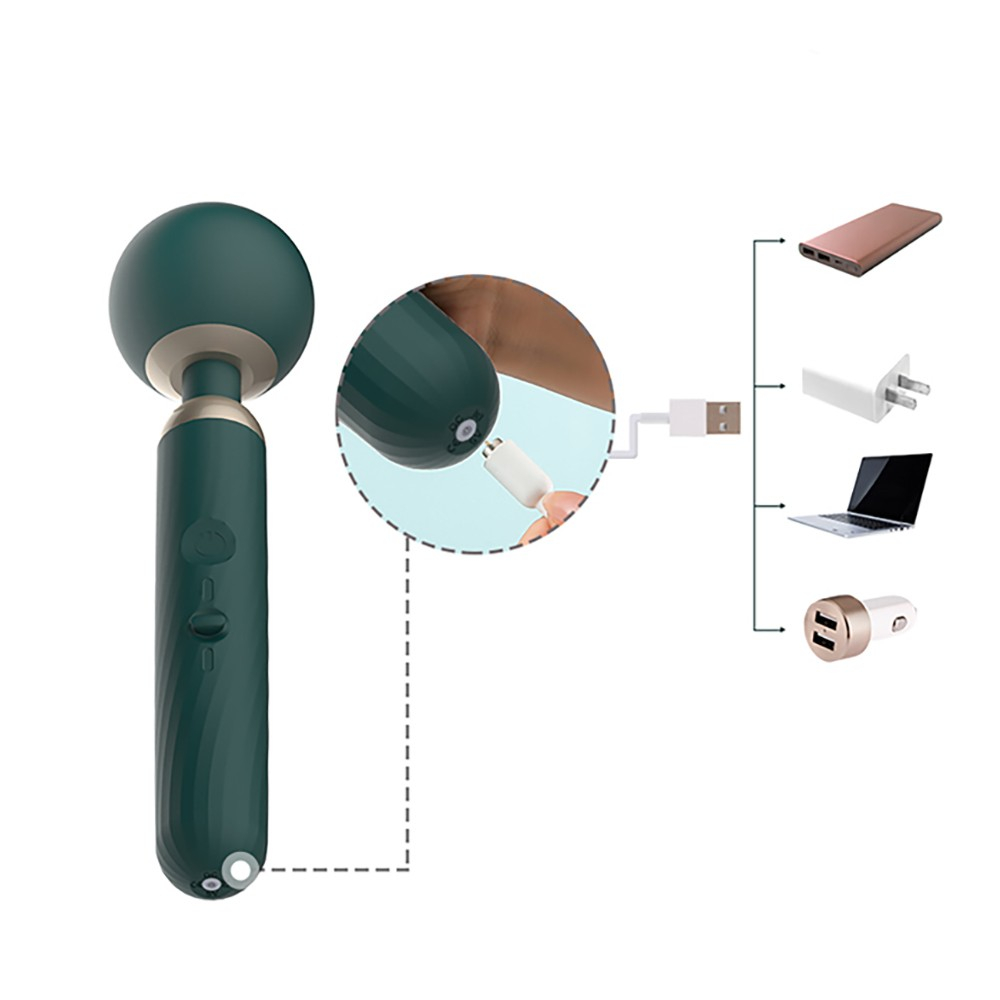 Massageador Er�tico em Silicone Recarreg�vel com 5 Modos de Vibra��o Controle por APP Verde | Foto 04