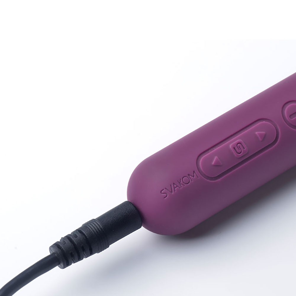 Vibrador Feminino em Silicone Recarreg�vel com 5 Vibra��es e C�mera Filmadora Embutida Roxo | Foto 05