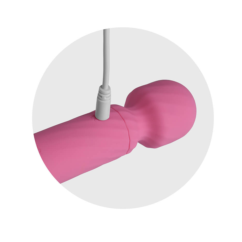 Massageador Er�tico em Silicone Recarreg�vel 12 Modos de Vibra��es Dengo Rosa | Foto 04