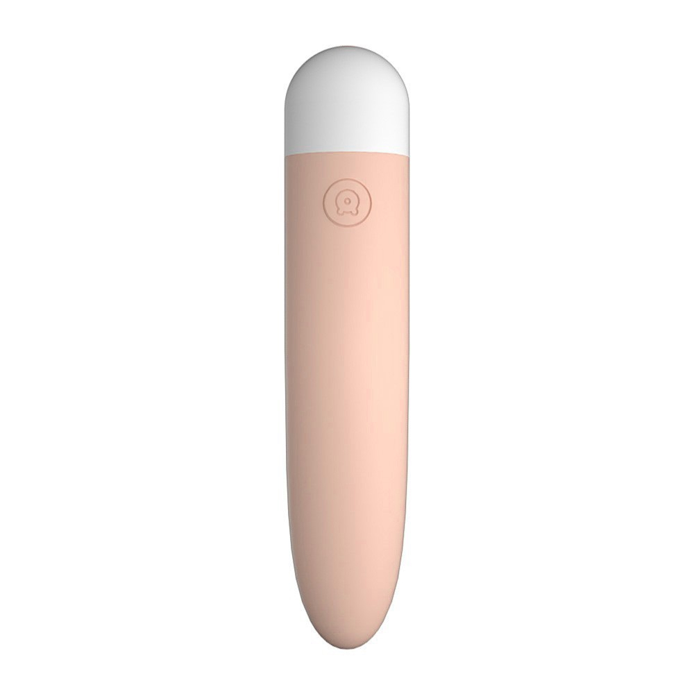 Vibrador Bullet em Silicone (Toque Aveludado) Recarreg�vel com 10 Vibra��es Bege | Foto 05