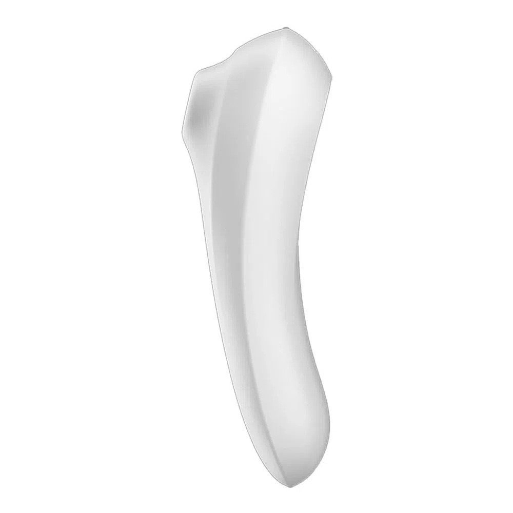 Vibrador para Clit�ris em Silicone Recarreg�vel com 11 Vibra��es Controle APP Dual Pleasure Branco | Foto 04