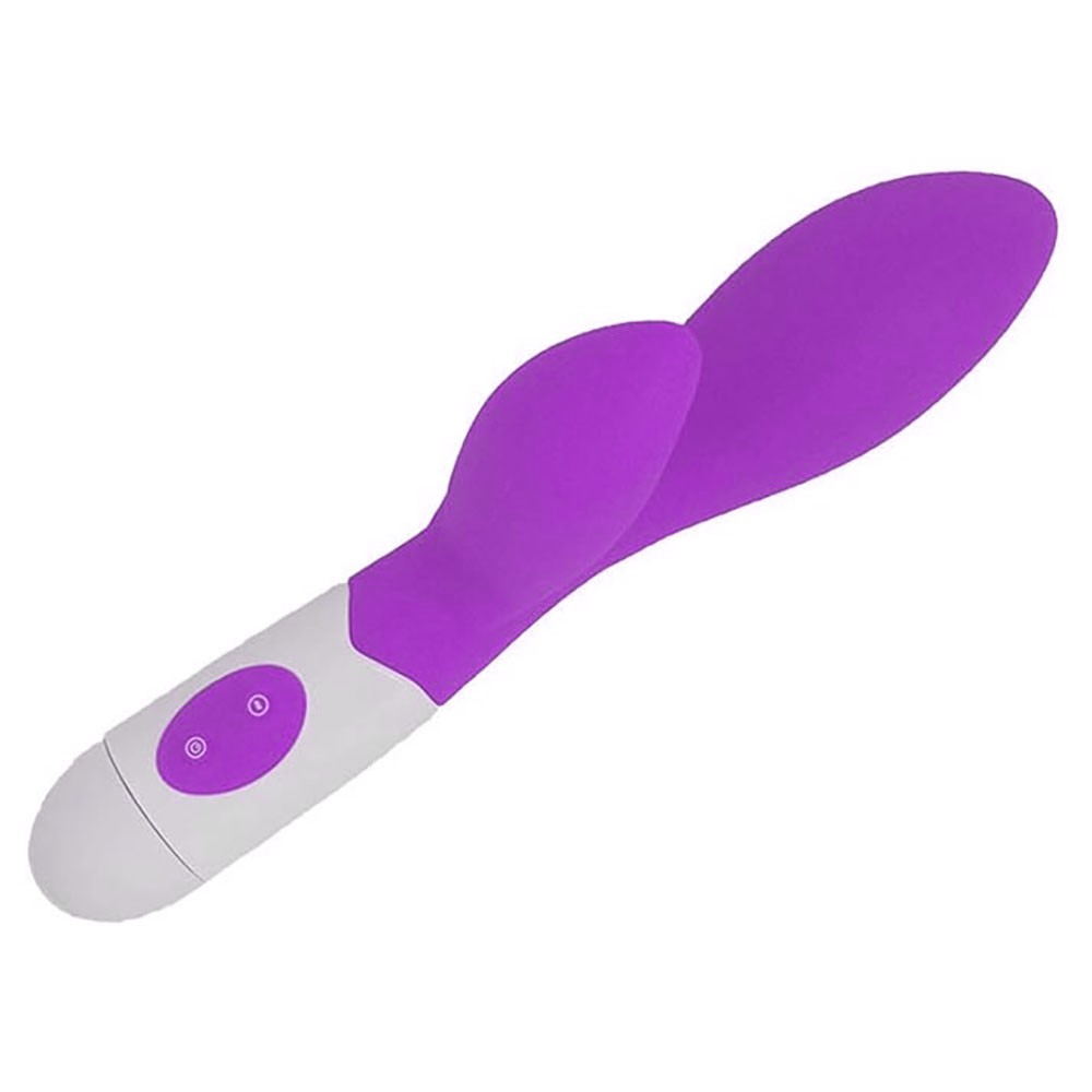 Vibrador Duplo em Silicone (Toque Aveludado) com 30 Modos de Vibra��es Brid 2 Roxo | Foto 04