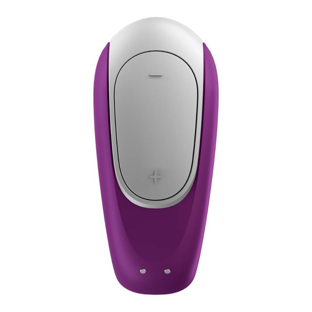 Vibrador para Casal em Silicone Recarreg�vel 10 Vibra��es Controle por APP Double Fun Roxo | Foto 05