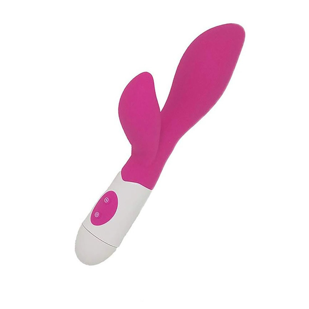 Vibrador Duplo em Silicone (Toque Aveludado) com 30 Vibra��es Brid Pink | Foto 05
