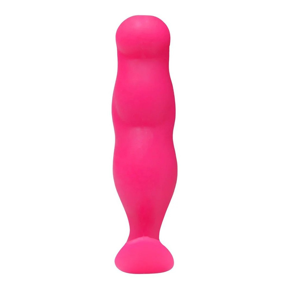 Mini Plug Anal Start na cor pink, vista frontal, destacando seu design anat�mico para uso confort�vel.
