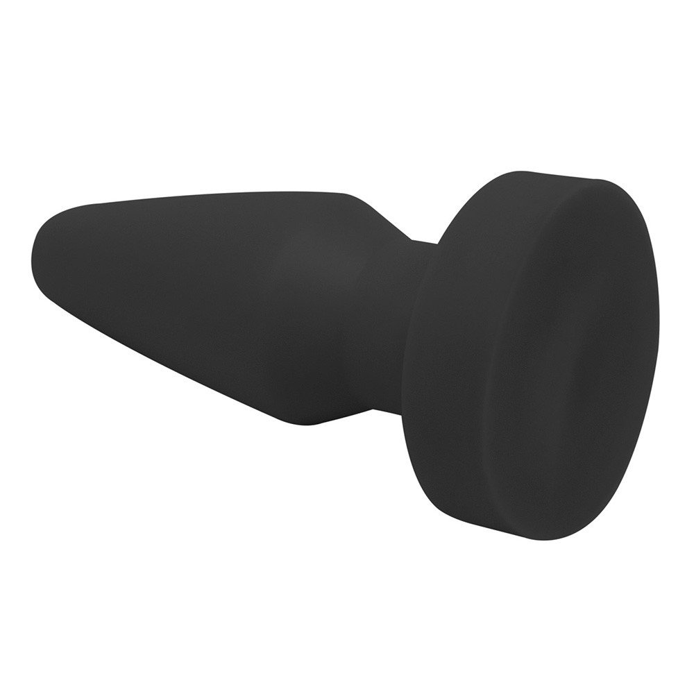 Kit Gel para Sexo Anal Dessensibilizante Unlok 15ml + Plug Anal Flex�vel Normal 11 x 5cm Preto - plug anal de lado