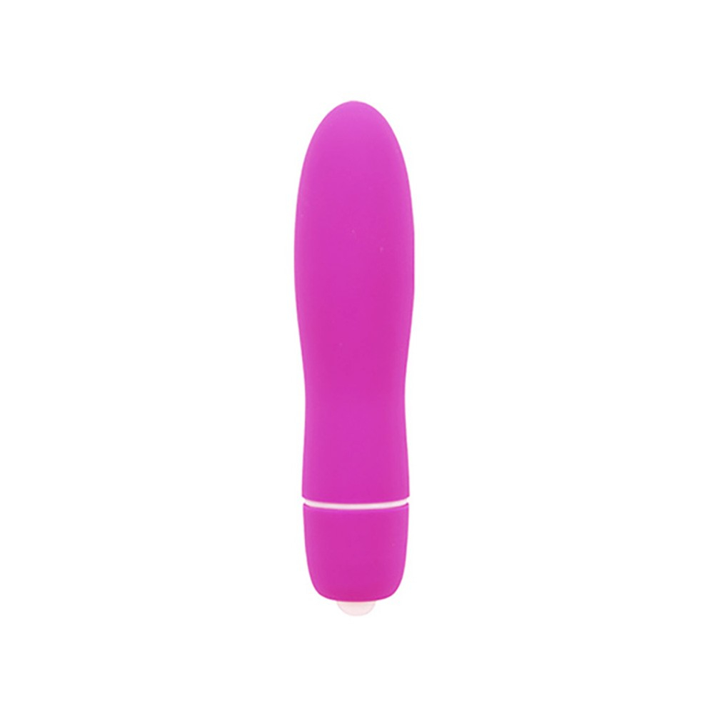 Vibrador Bullet em Silicone com Vibro Pink na embalagem e fora da embalagem