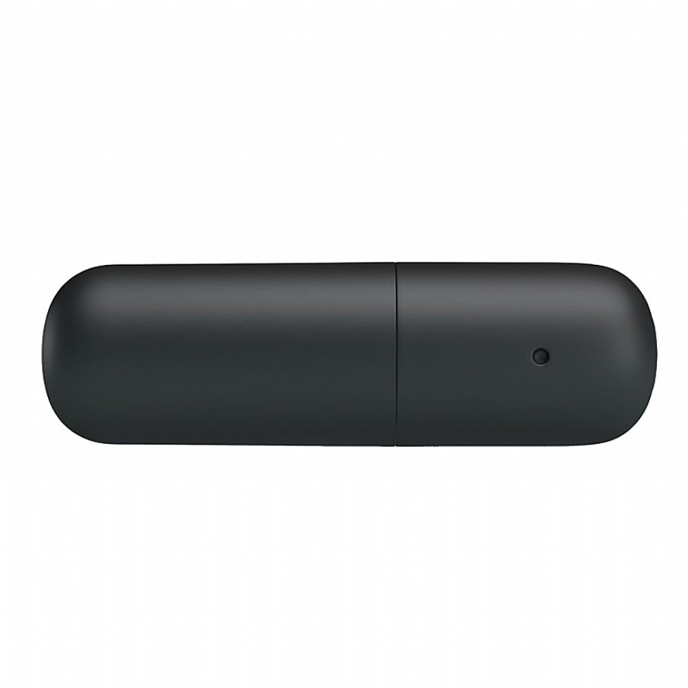 Vibrador Bullet Recarreg�vel POWER Preto em vista lateral, exibindo o acabamento aveludado