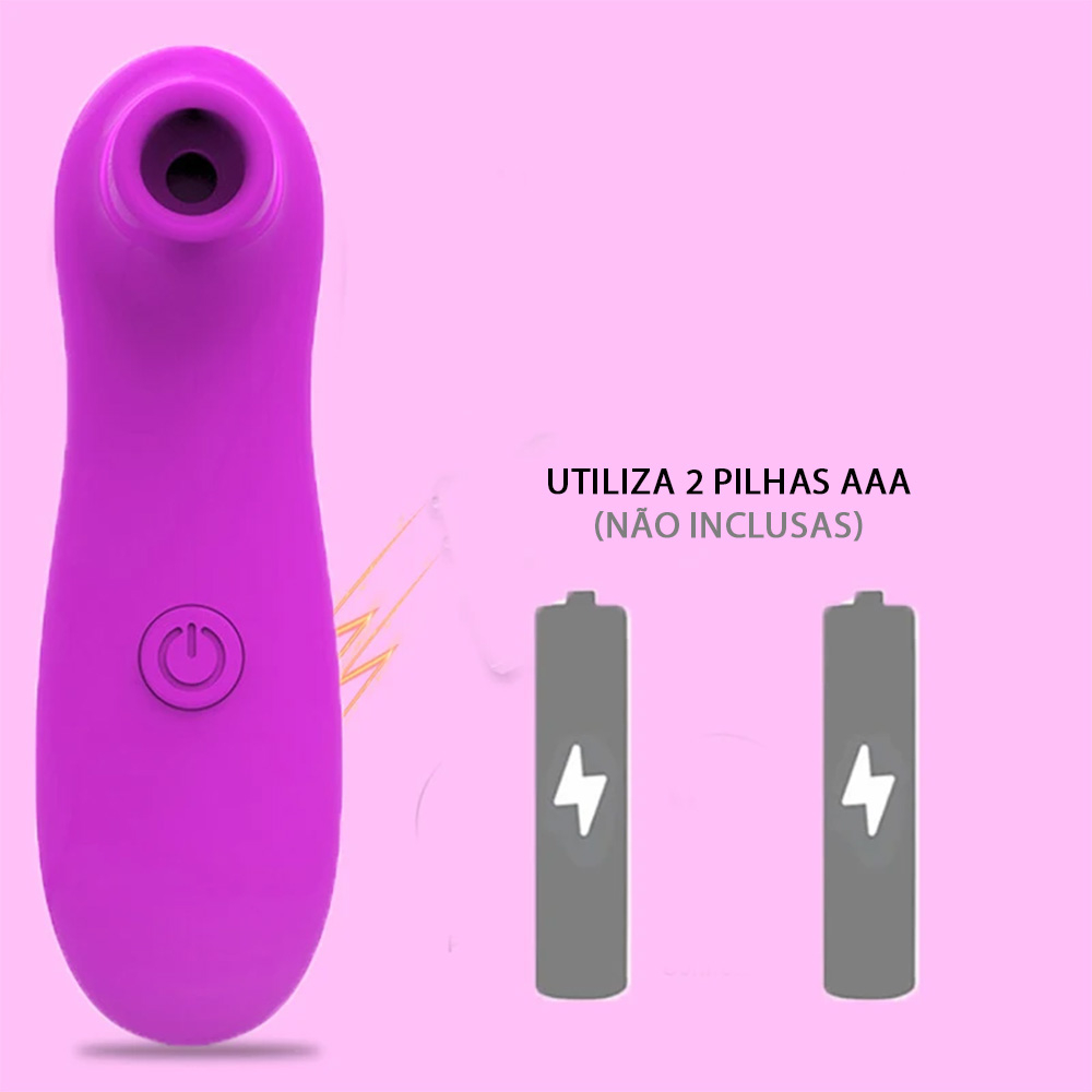 Pulsador de Clit�ris em ABS e Silicone Toque Aveludado com 10 Pulsa��es Roxo | Foto 05