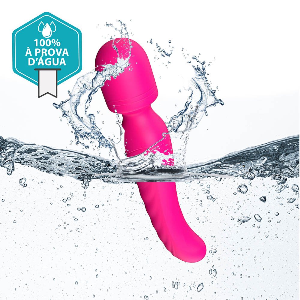 Massageador Er�tico Recarreg�vel em Silicone com 9 Vibra��es e Aquecimento Iris Pink | Foto 04
