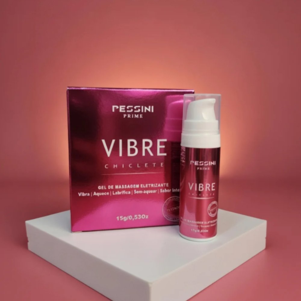 Vibrador L�quido Vibre Power Mint - Detalhe da aplica��o e textura do produto