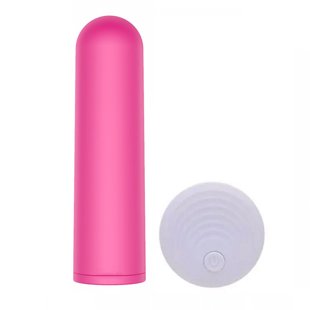 Vibrador Bullet em Silicone Recarreg�vel com 10 Vibra��es com Controle sem Fio Rosa | Foto 04