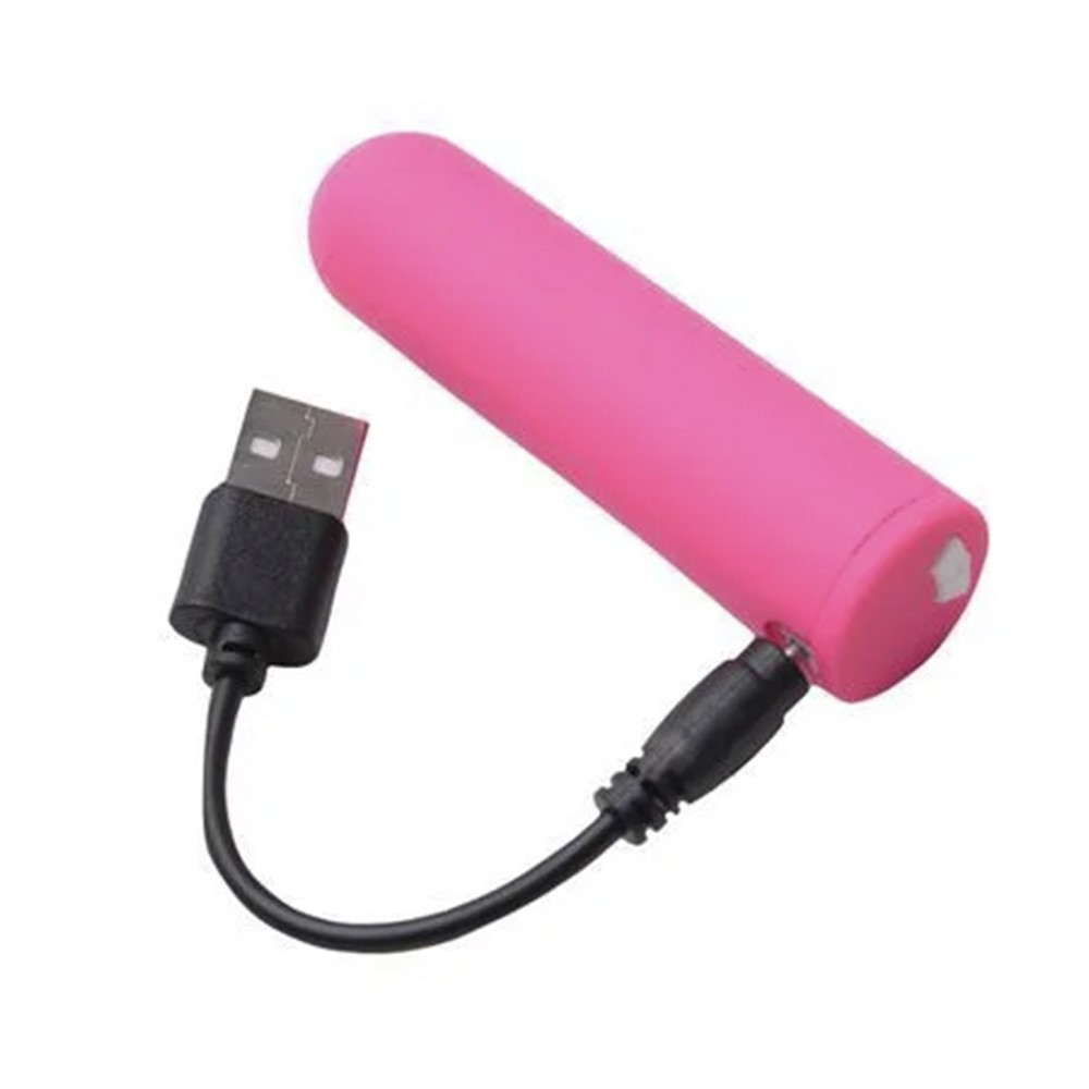 Vibrador Bullet em Silicone Recarreg�vel com 10 Vibra��es com Controle sem Fio Rosa | Foto 05