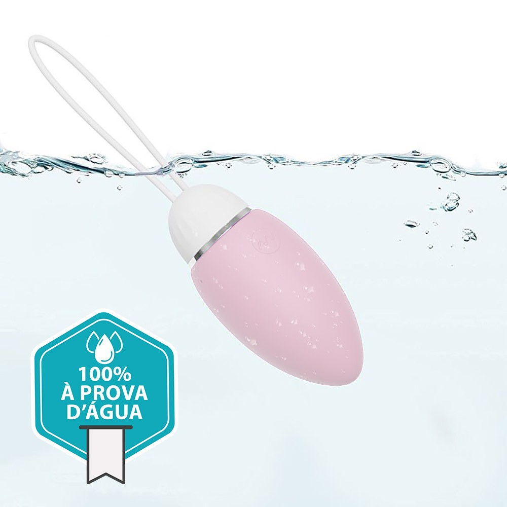 Vibrador Bullet Recarreg�vel em Silicone com 10 Vibra��es e Controle por APP Rosa | Foto 05