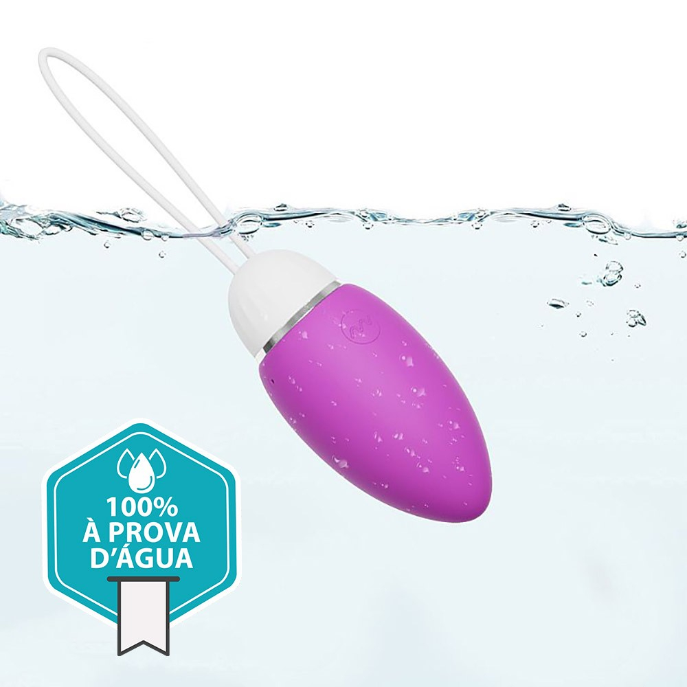 Vibrador Bullet Recarreg�vel em Silicone com 10 Vibra��es e Controle por APP Roxo | Foto 05