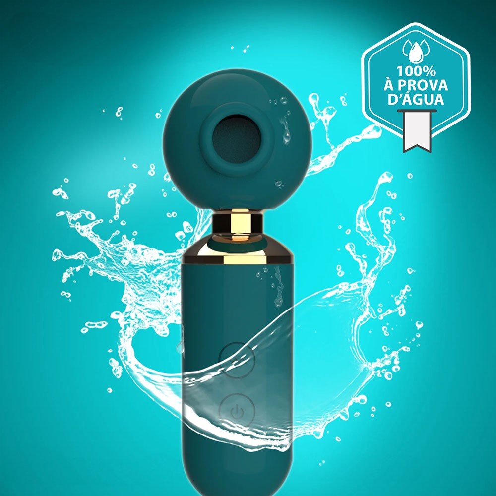Vibrador Feminino Recarreg�vel em Silicone com 10 Pulsa��es e 10 Modos de Tapping Verde | Foto 04