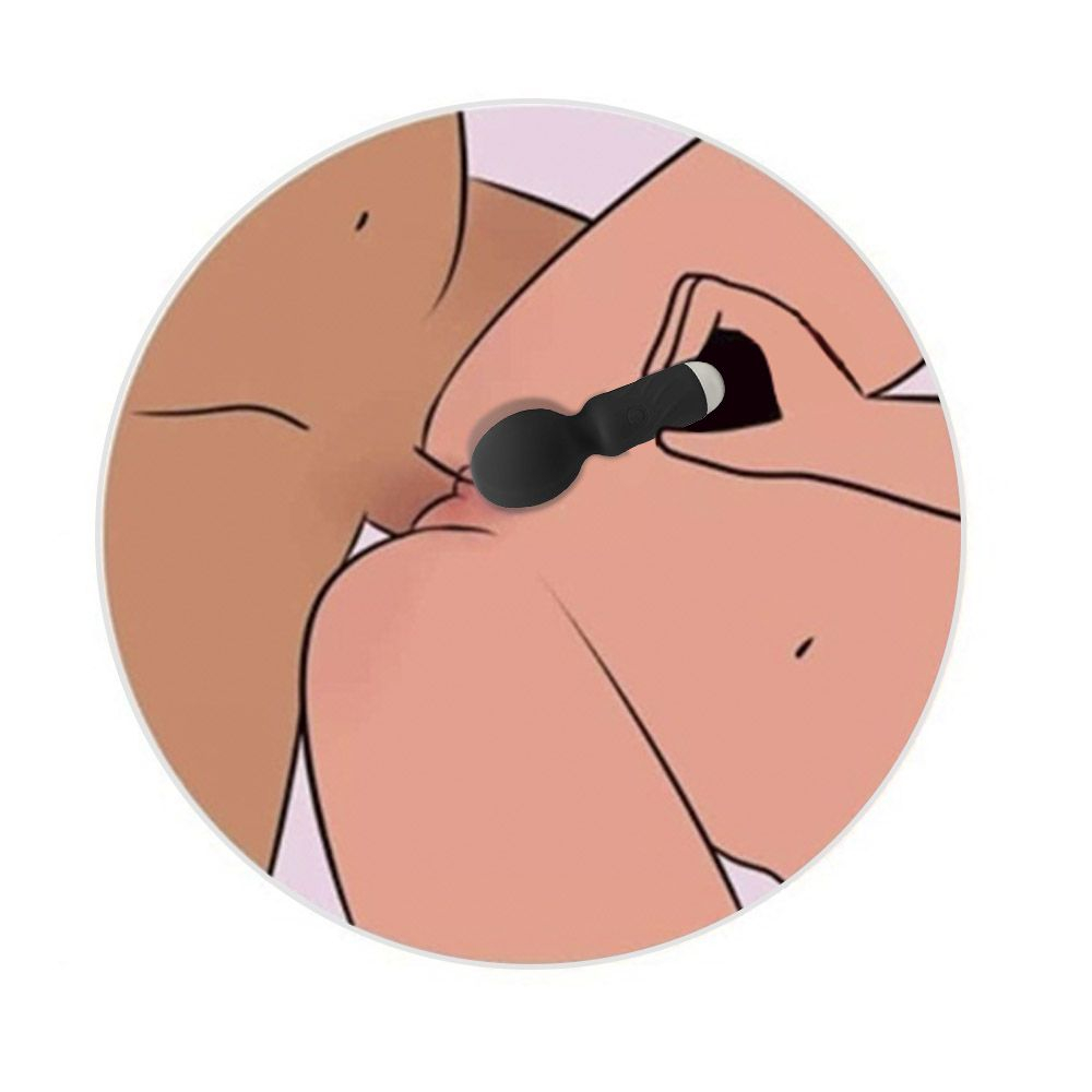 Massageador Er�tico Mini Recarreg�vel em Silicone 10 Vibra��es Hero Preto | Foto 04
