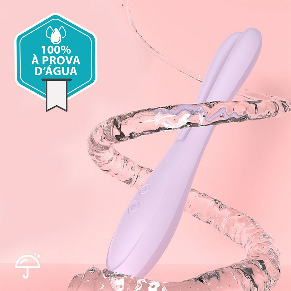 Vibrador Feminino Recarreg�vel em Silicone com 9 Vibra��es Sweet Bunny Lil�s | Foto 05
