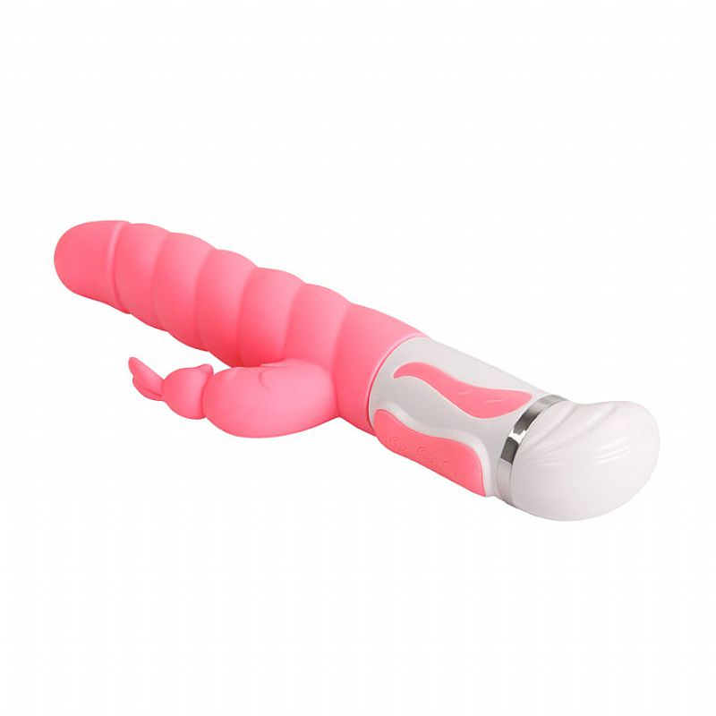 Vibrador Rabbit Estimulador Coelho com vista lateral e cabe�a rosque�vel
