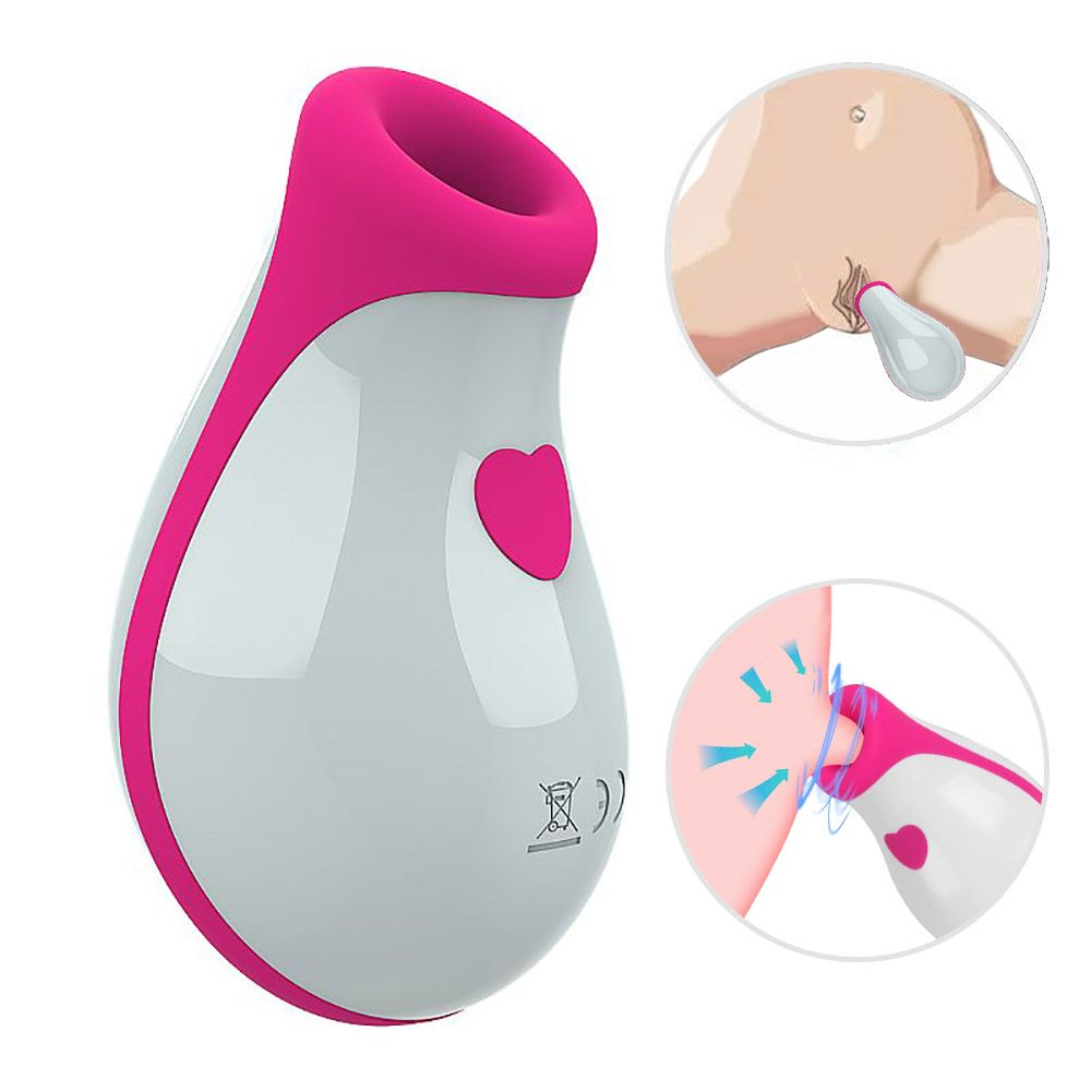 Vibrador para Clit�ris Belle Pink em vista lateral com diagrama de uso na regi�o �ntima feminina