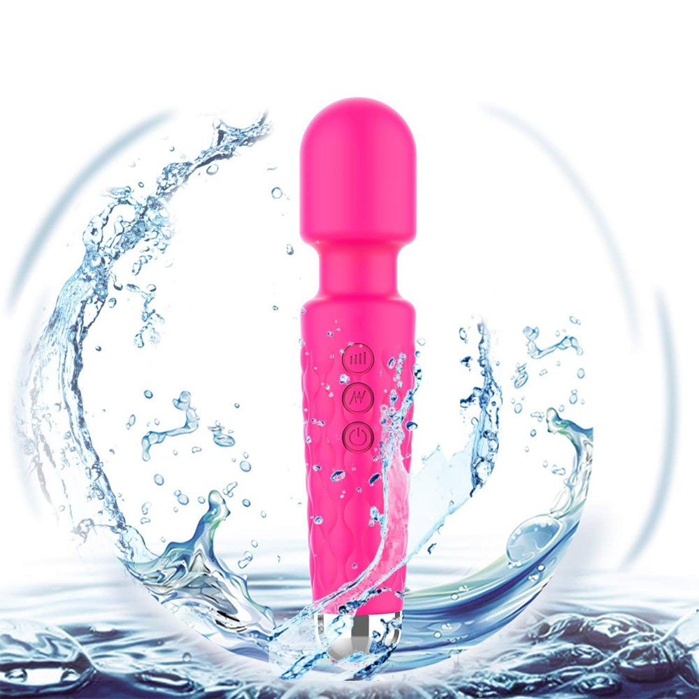 Massageador Er�tico Varinha M�gica em Silicone (Toque Aveludado) com 20 Vibra��es Jenny Pink | Foto 04