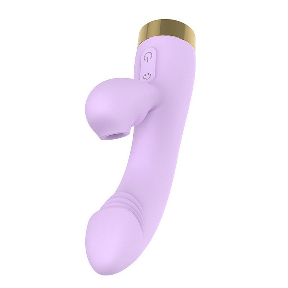 Pulsador de Clit�ris e Vibrador Ponto G Scaleid em Silicone Aveludado e Recarreg�vel via USB Rosa | Foto 05